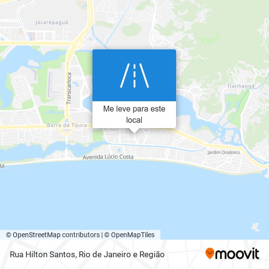 Rua Hilton Santos mapa