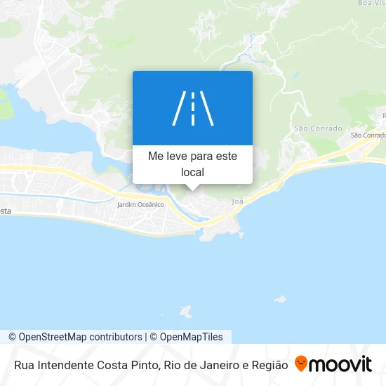 Rua Intendente Costa Pinto mapa