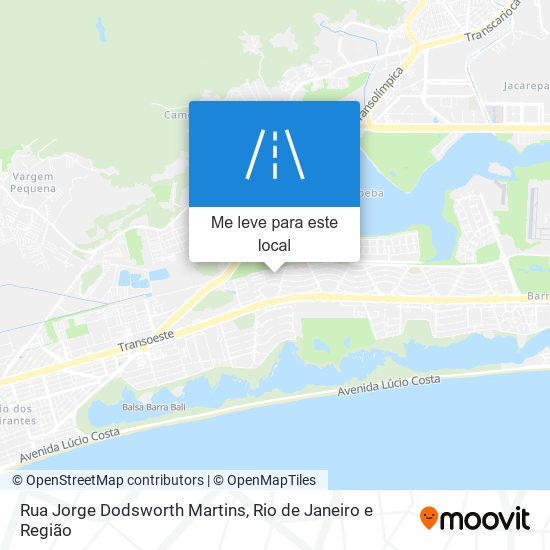 Rua Jorge Dodsworth Martins mapa