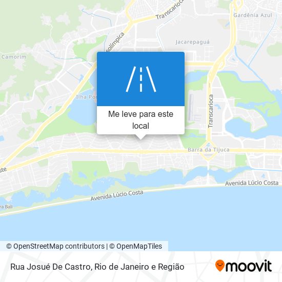 Rua Josué De Castro mapa