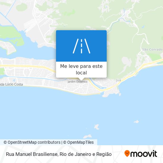 Rua Manuel Brasiliense mapa