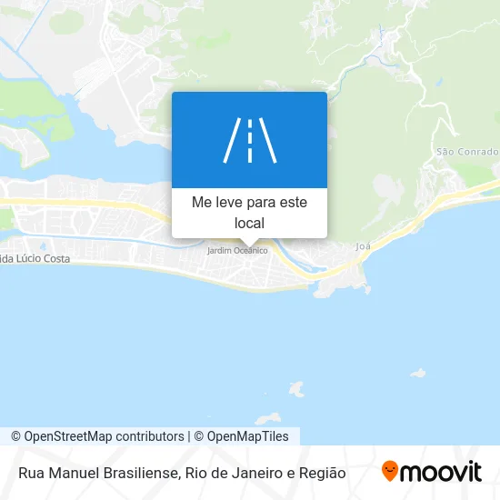 Rua Manuel Brasiliense mapa
