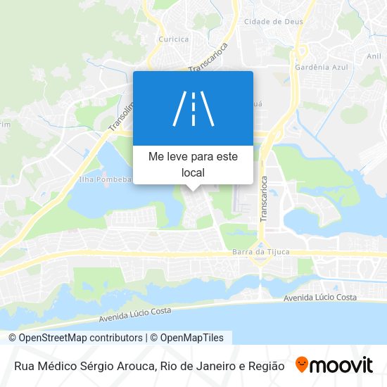 Rua Médico Sérgio Arouca mapa