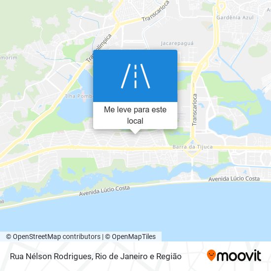 Rua Nélson Rodrigues mapa