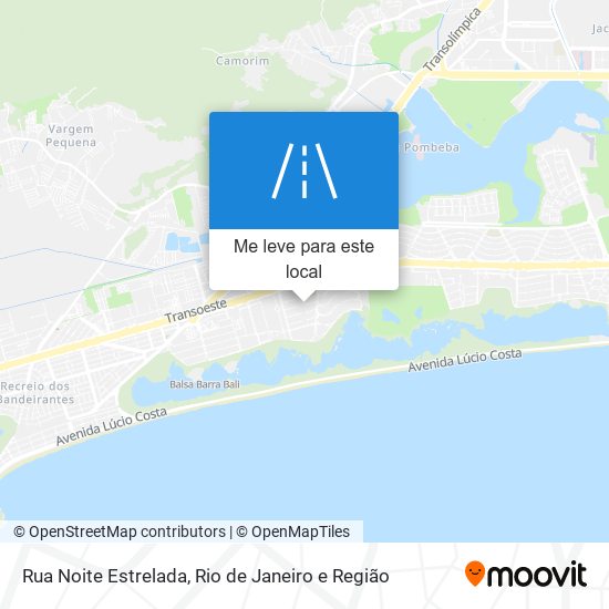 Rua Noite Estrelada mapa