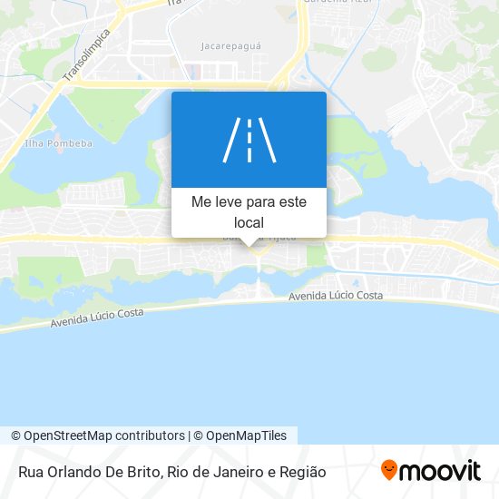 Rua Orlando De Brito mapa