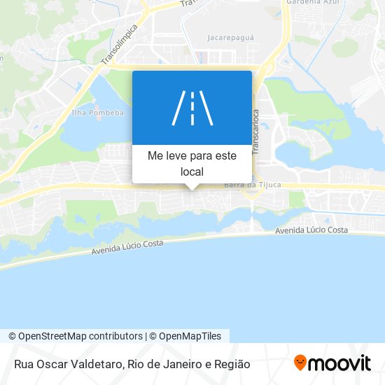 Rua Oscar Valdetaro mapa