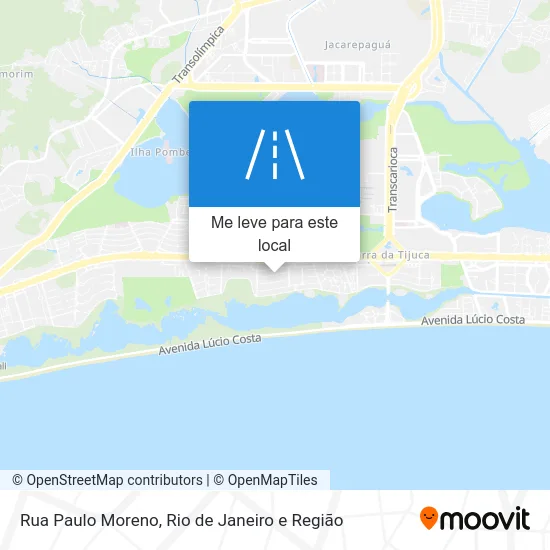 Rua Paulo Moreno mapa