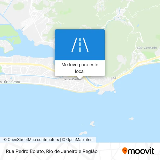 Rua Pedro Bolato mapa
