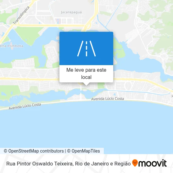 Rua Pintor Oswaldo Teixeira mapa