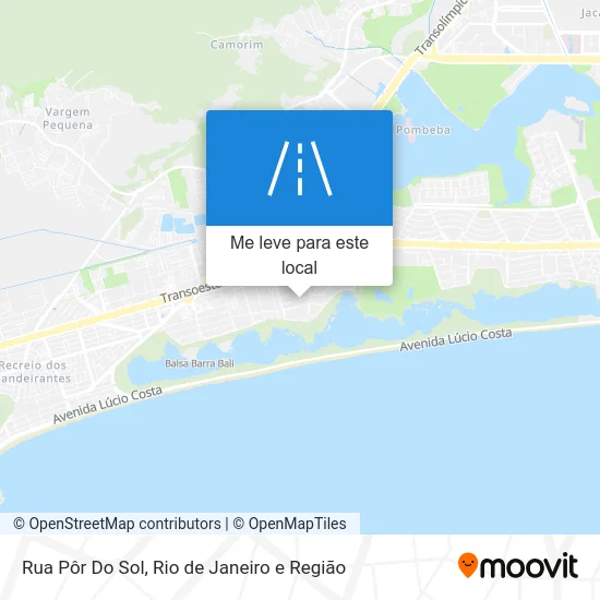 Rua Pôr Do Sol mapa