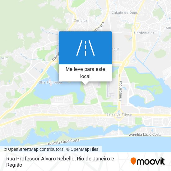 Rua Professor Álvaro Rebello mapa