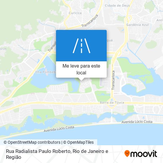 Rua Radialista Paulo Roberto mapa