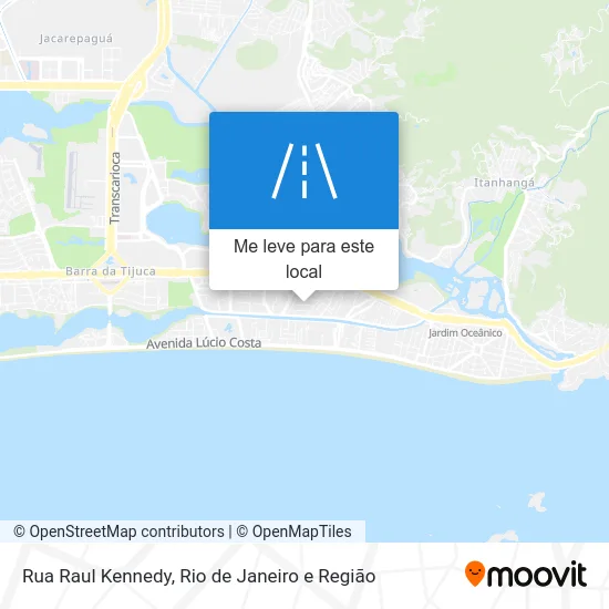 Rua Raul Kennedy mapa