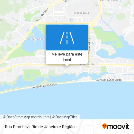 Rua Rino Levi mapa