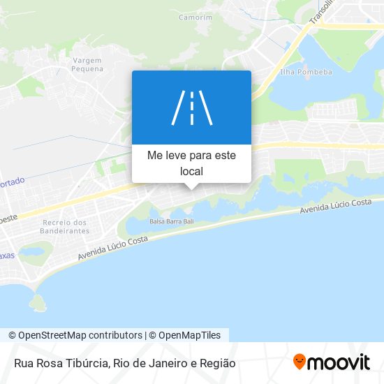 Rua Rosa Tibúrcia mapa