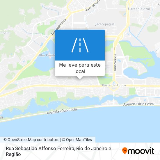 Rua Sebastião Affonso Ferreira mapa