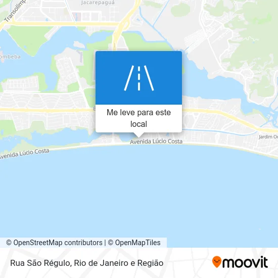 Rua São Régulo mapa