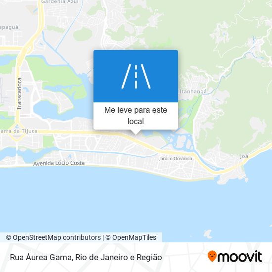 Rua Áurea Gama mapa
