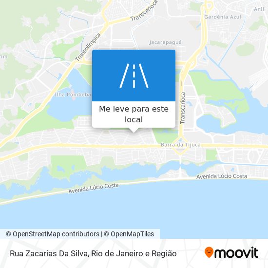 Rua Zacarias Da Silva mapa