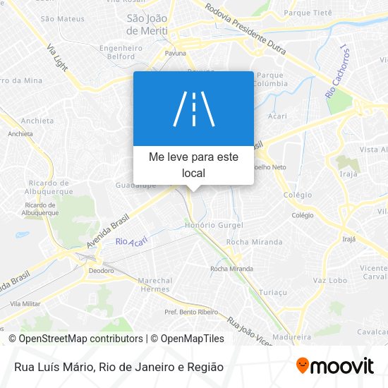Rua Luís Mário mapa