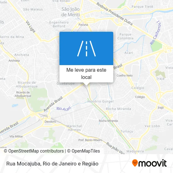 Rua Mocajuba mapa