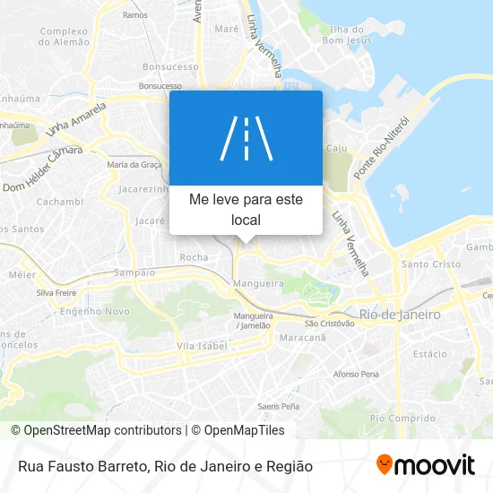 Rua Fausto Barreto mapa