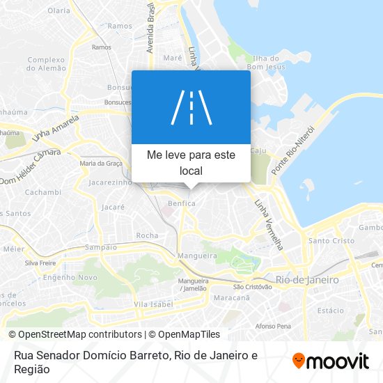 Rua Senador Domício Barreto mapa