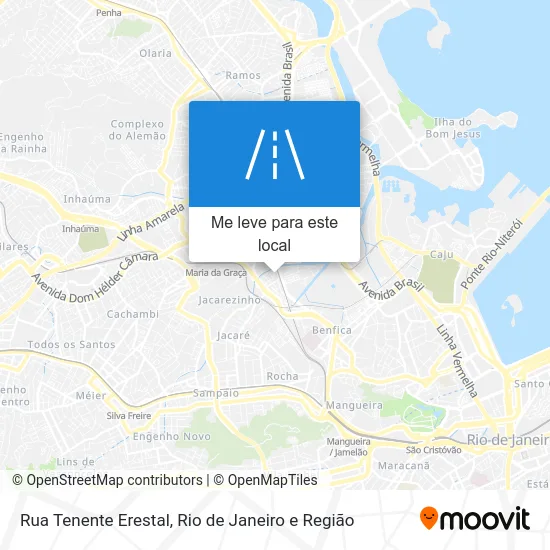 Rua Tenente Erestal mapa