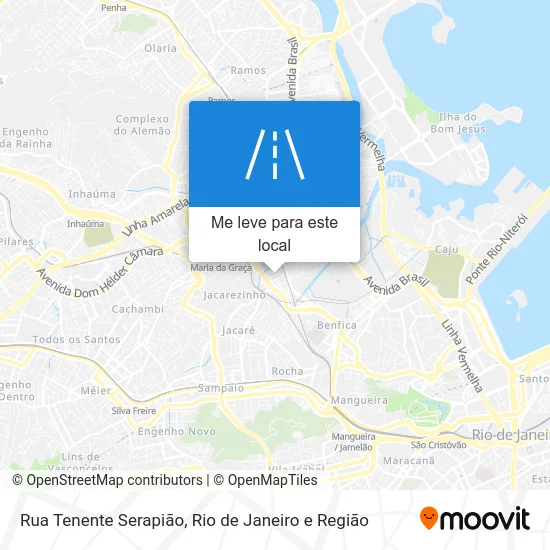Rua Tenente Serapião mapa