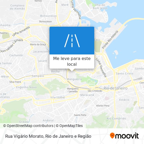 Rua Vigário Morato mapa