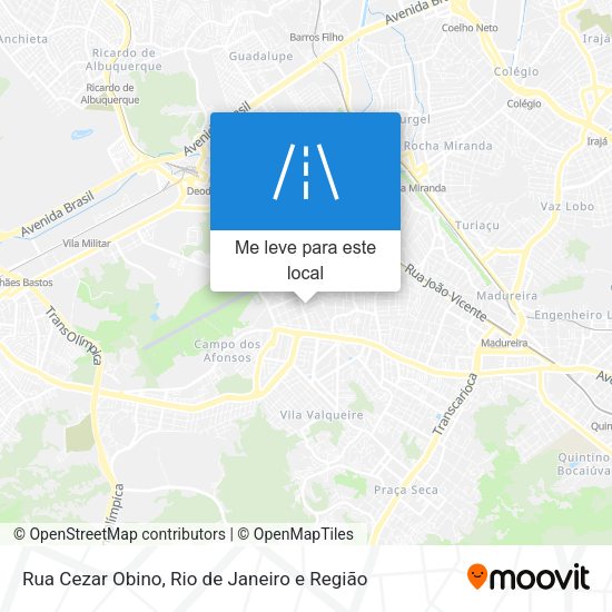Rua Cezar Obino mapa