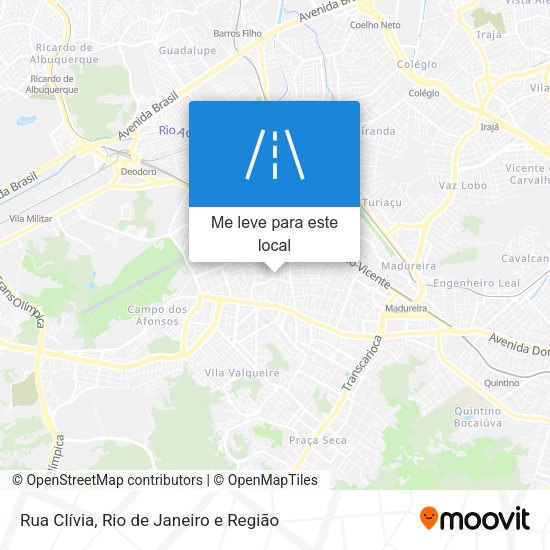 Rua Clívia mapa