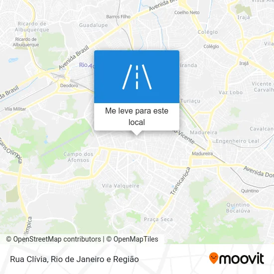 Rua Clívia mapa