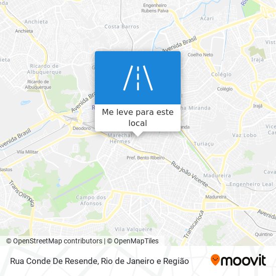 Rua Conde De Resende mapa