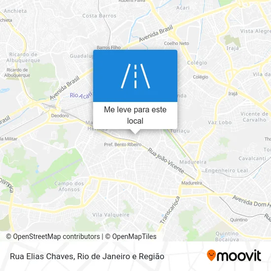 Rua Elias Chaves mapa