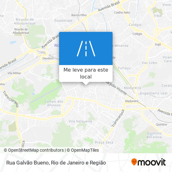 Rua Galvão Bueno mapa