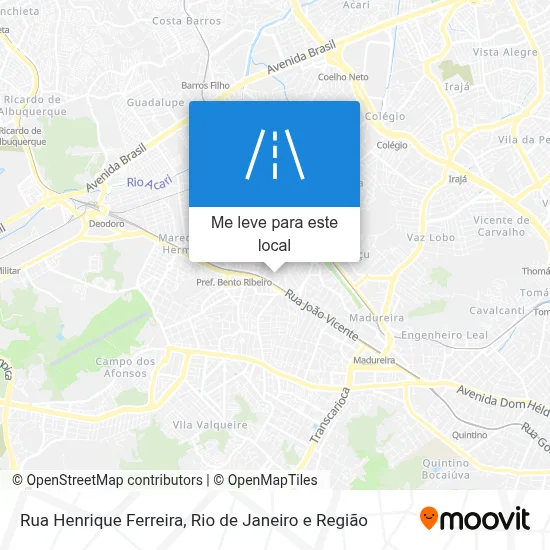 Rua Henrique Ferreira mapa