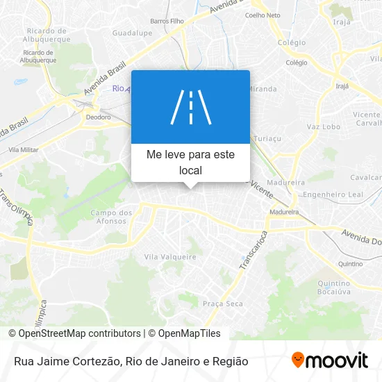 Rua Jaime Cortezão mapa