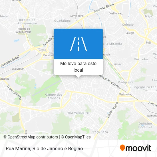 Rua Marina mapa