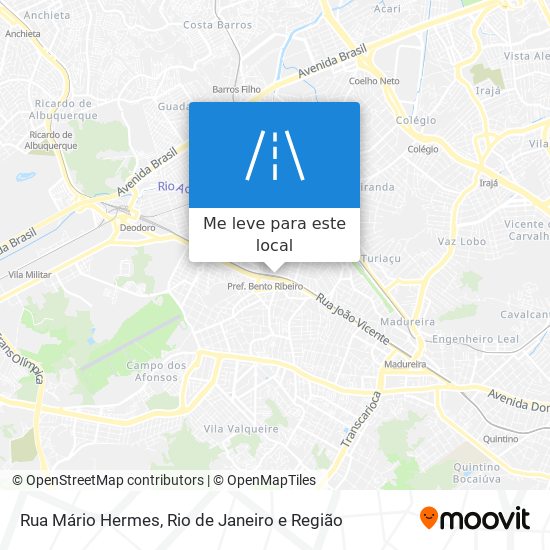 Rua Mário Hermes mapa