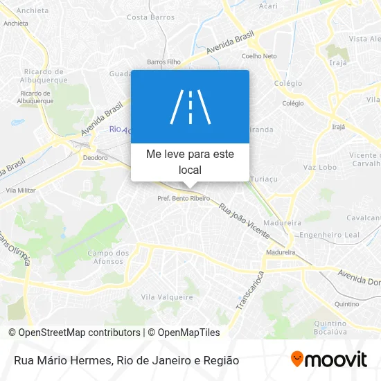 Rua Mário Hermes mapa