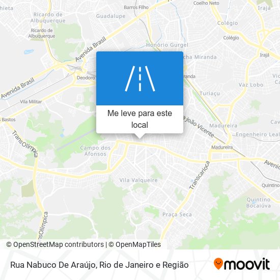 Rua Nabuco De Araújo mapa