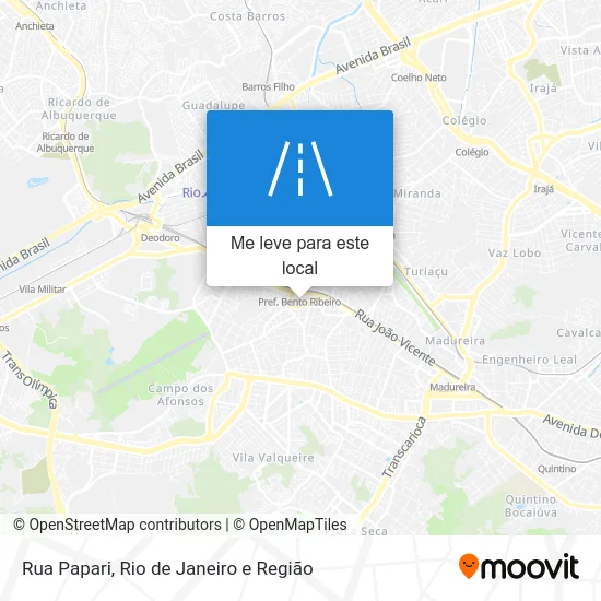 Rua Papari mapa