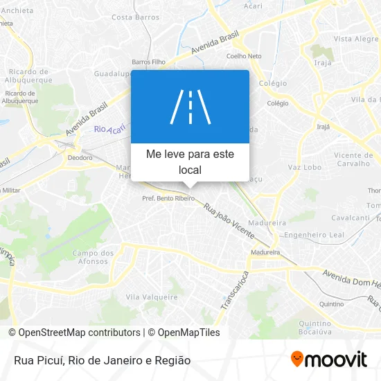 Rua Picuí mapa