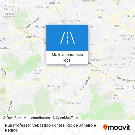 Rua Professor Sebastião Fontes mapa