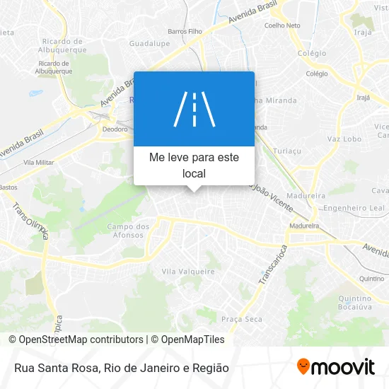 Rua Santa Rosa mapa