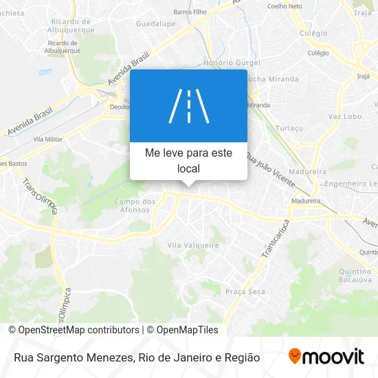 Rua Sargento Menezes mapa