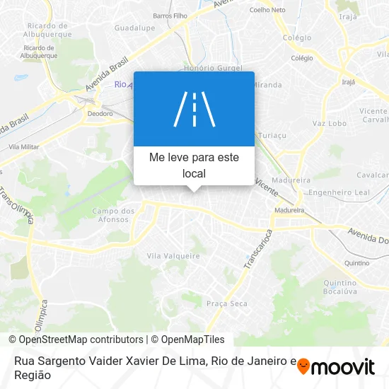 Rua Sargento Vaider Xavier De Lima mapa