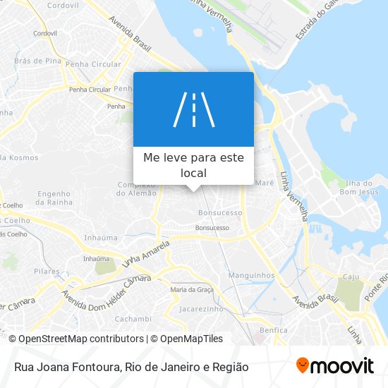 Rua Joana Fontoura mapa